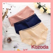 [ Mã FASHIONT4WA giảm 10K đơn 50K] Quần lót nữ cotton cạp sọc kháng khuẩn thun lạnh dễ thương sexxy gợi cảm (8 màu) QL7